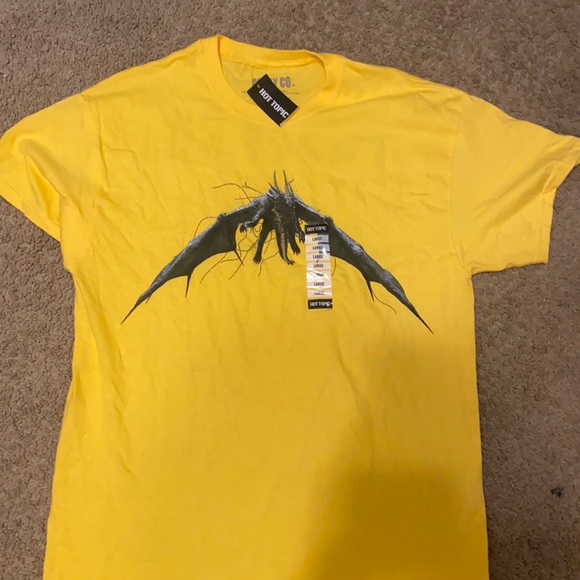 Yellow Hot Topic Post Malone Tee Nwt 